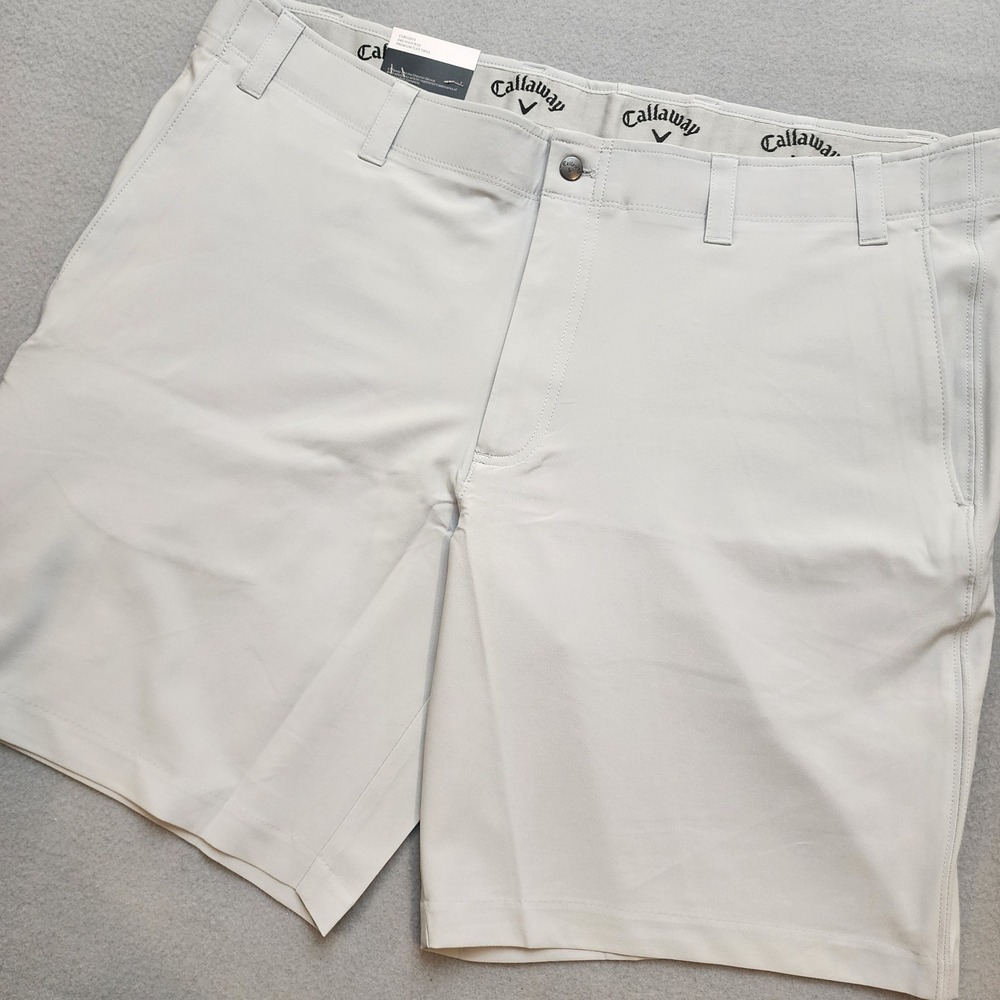 Callaway Men's Golf Shorts Size 40 NWT High Rise Premium Flex Twill 9" UPF 50